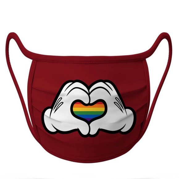 Disney Rainbow Mickey Cloth Mask Set Youth Small - Picture 2 of 4